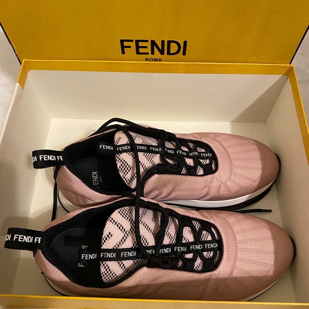 Women’s Blush Pink Authentic Fendi Sneakers